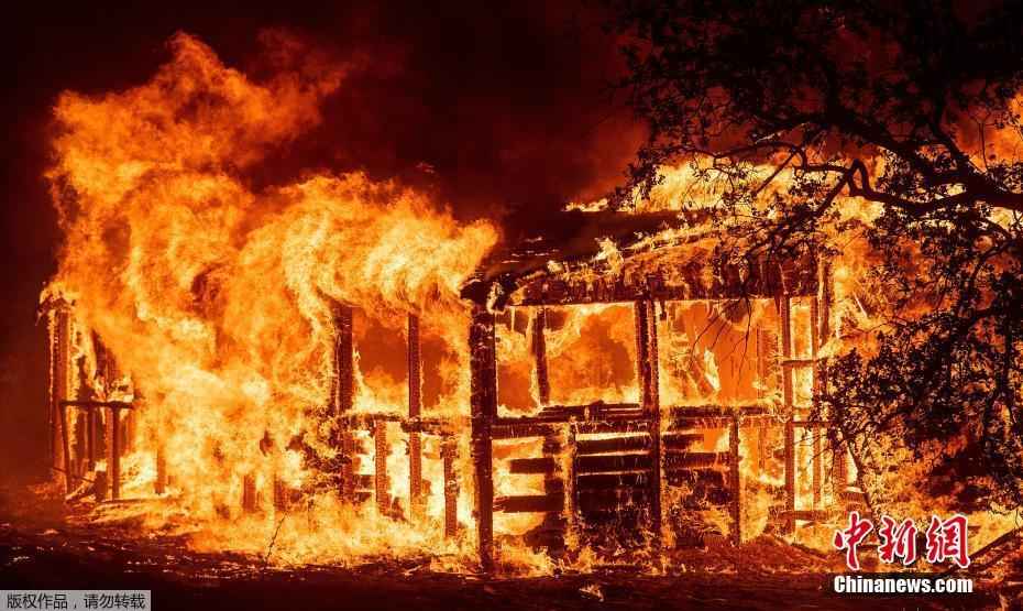 美国加州林火肆虐,数百名居民紧急撤离家园