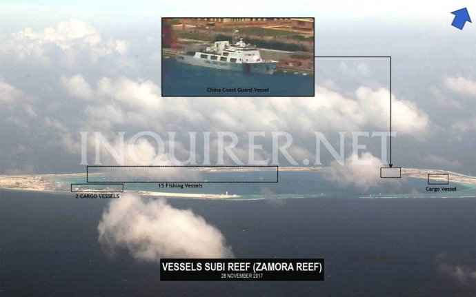 11月南沙岛礁最新图片,南沙岛礁最新图片揭示,战略要地的多重视角解读