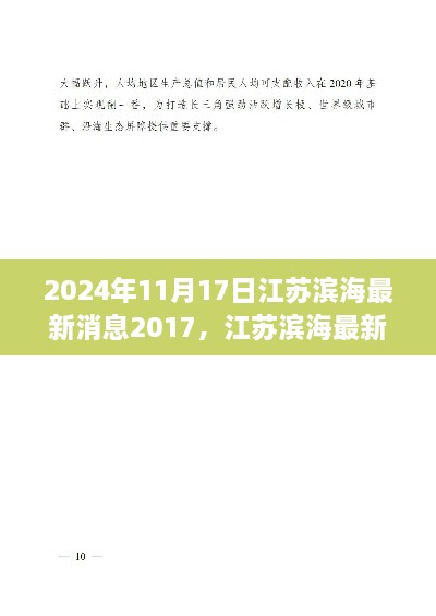 江苏滨海地区发展动态更新,掌握滨海最新消息与初学者指南(2024年11月17日)