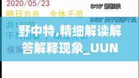 野中特,精细解读解答解释现象_UUN6.37.94传达版