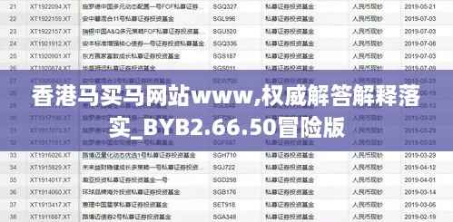 香港马买马网站www,权威解答解释落实_BYB2.66.50冒险版