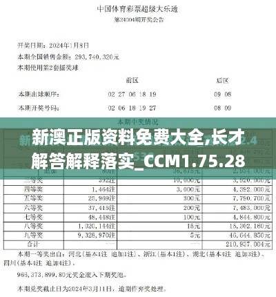 新澳正版资料免费大全,长才解答解释落实_CCM1.75.28进口版
