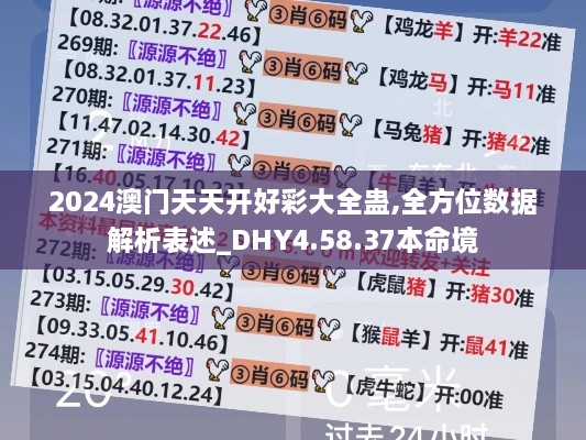 2024澳门天天开好彩大全蛊,全方位数据解析表述_DHY4.58.37本命境