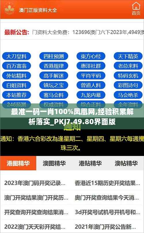 最准一码一肖100%凤凰网,经验积累解析落实_PKJ7.49.80界面版