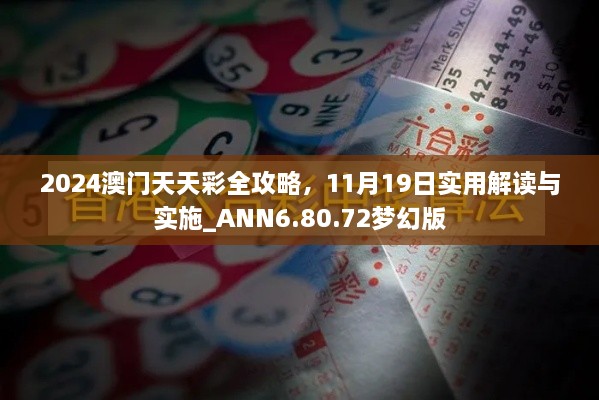 2024澳门天天彩全攻略,11月19日实用解读与实施_ANN6.80.72梦幻版