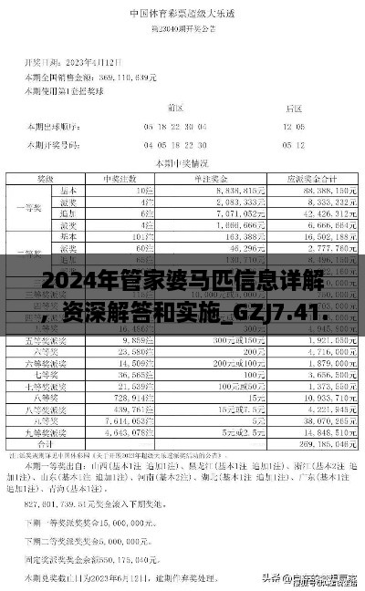 2024年管家婆马匹信息详解,资深解答和实施_GZJ7.41.40互助版