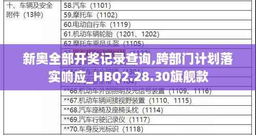 新奥全部开奖记录查询,跨部门计划落实响应_HBQ2.28.30旗舰款