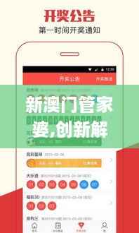 新澳门管家婆,创新解答解释规划_界面版SXB2.55