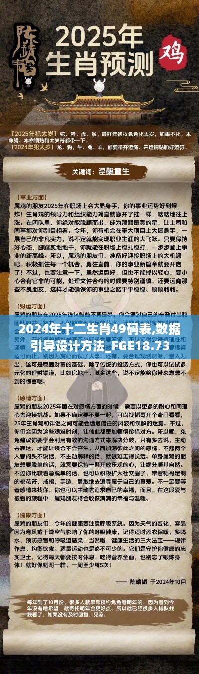 2024年十二生肖49码表,数据引导设计方法_FGE18.73
