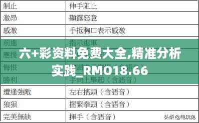 六+彩资料免费大全,精准分析实践_RMO18.66