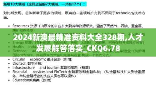 2024新澳最精准资料大全328期,人才发展解答落实_CKQ6.78