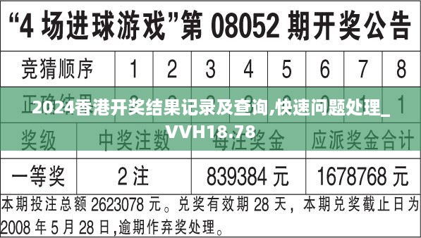 2024香港开奖结果记录及查询,快速问题处理_VVH18.78