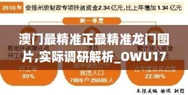 澳门最精准正最精准龙门图片,实际调研解析_OWU17.90