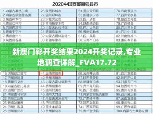 新澳门彩开奖结果2024开奖记录,专业地调查详解_FVA17.72