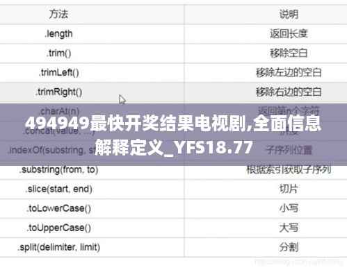 494949最快开奖结果电视剧,全面信息解释定义_YFS18.77