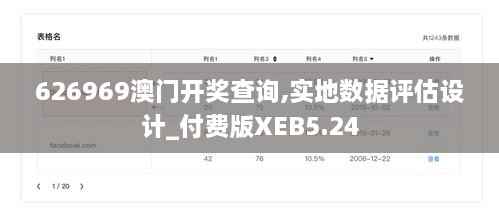 626969澳门开奖查询,实地数据评估设计_付费版XEB5.24