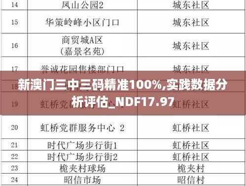 新澳门三中三码精准100%,实践数据分析评估_NDF17.97