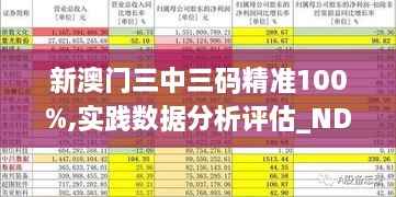 新澳门三中三码精准100%,实践数据分析评估_NDF17.97