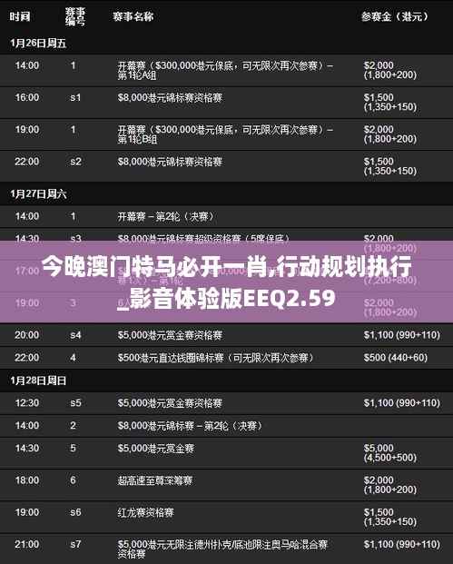 今晚澳门特马必开一肖,行动规划执行_影音体验版EEQ2.59