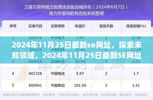 最新SE网址引领学习革命与自信重塑,探索未知领域的力量