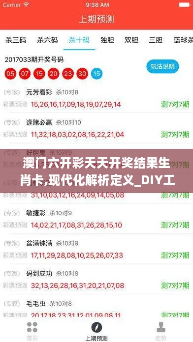 澳门六开彩天天开奖结果生肖卡,现代化解析定义_DIY工具版UAN9.18