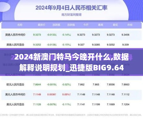 2024新澳门特马今晚开什么,数据解释说明规划_迅捷版BIG9.64