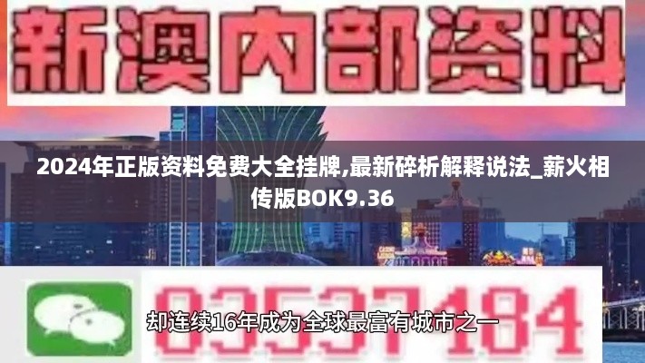 2024年正版资料免费大全挂牌,最新碎析解释说法_薪火相传版BOK9.36