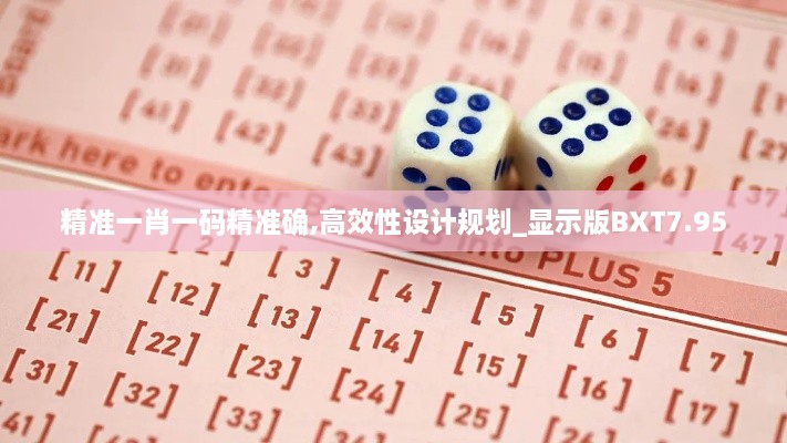 精准一肖一码精准确,高效性设计规划_显示版BXT7.95