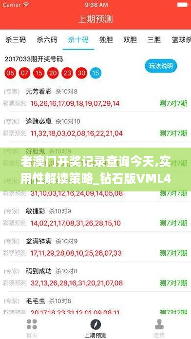 老澳门开奖记录查询今天,实用性解读策略_钻石版VML4.71