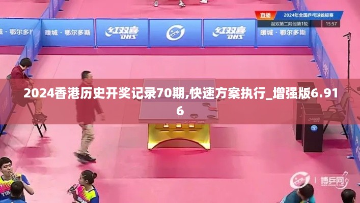 2024香港历史开奖记录70期,快速方案执行_增强版6.916
