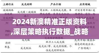 2024新澳精准正版资料,深层策略执行数据_战略版2.652