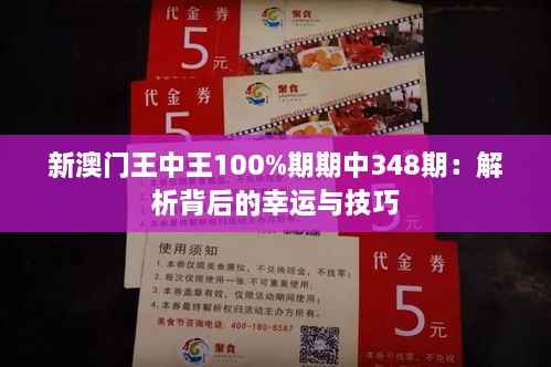 新澳门王中王100%期期中348期:解析背后的幸运与技巧