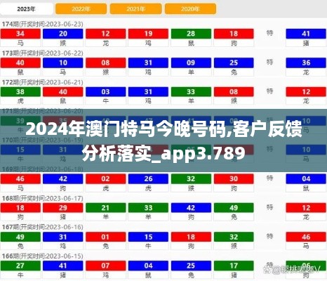 2024年澳门特马今晚号码,客户反馈分析落实_app3.789