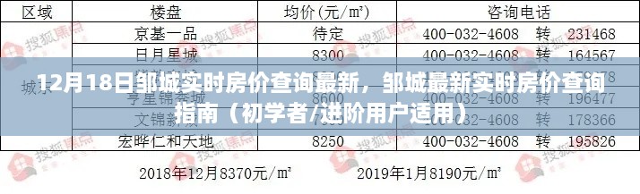 邹城最新实时房价查询指南,初学者与进阶用户均适用的全面指南(12月18日更新)