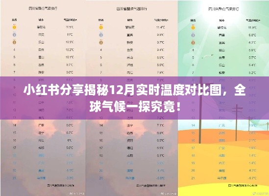 小红书分享,全球气候揭秘,12月实时温度对比图全解析!